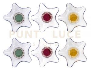 Ciotoline soft natalizie in cristallo acrilico decorato disegno joy