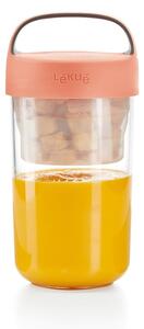 Vasetto per zuppa con coperchio arancione , 600 ml To Go - Lékué