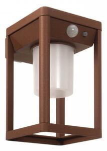 Applique da parete Solare con Sensore Movimento Corten IP54 serie Vimo Colore Bianco Naturale 4.000K