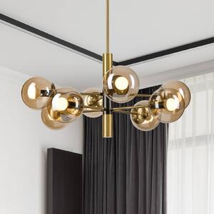 Plafoniera soffitto Natalia Lamkur, dimmerabile, Ottone / Oro, Soggiorno / Sala da pranzo, Vetro, Moderno, Plafoniera