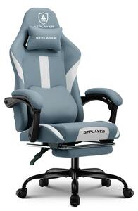 Sedia da gaming, design ergonomico, funzioni regolabili, blu
