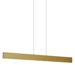 Lampada a sospensione moderna ottone con LED dimmerabile a 3 livelli Easylift - Straight