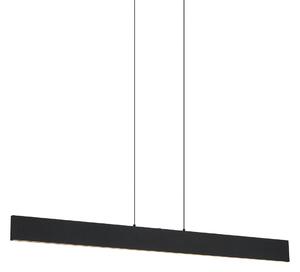 Lampada a sospensione moderna nera con LED dimmerabile a 3 livelli Easylift - Straight