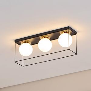 Plafoniera soffitto Aroma SIGMA, dimmerabile, Nero, Corridoio, Metallo, Moderno, Plafoniera