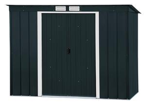 Capanno Duramax in metallo 263x113 Capanno per attrezzi Capanno per attrezzi da giardino porta scorrevole, h. 181 x l. 263 x p. 113 cm, metallo