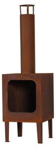 Caminetto da giardino Markone 200-3 (griglia): 35 x 35 x 115 cm
