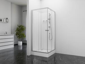 Cabina doccia 85x85 MARWELL doccia completa Fresh Shower Square - 85x85x205cm - doccia completa con accesso angolare - con porte scorrevoli - profili in alluminio di alta qualità