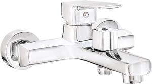 Wall-mounted bathtub mixer