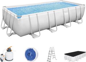 Piscina Power Steel Rettangolare Telaio Portante Cm.549X274X122H. - kg.113.9 - lt.14.812 - filtro sabbia (art.56466)