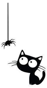 Gatto e ragno adesivo - Ambiance