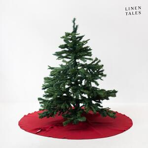 Tappeto rotondo rosso sotto l'albero di Natale ø 125 cm Lava Falls - Linen Tales