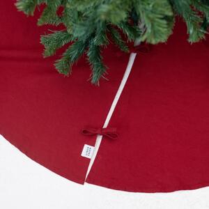 Tappeto rotondo rosso sotto l'albero di Natale ø 125 cm Lava Falls - Linen Tales