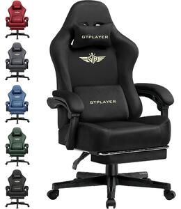 Sedia da ufficio ergonomica, tessuto traspirante, schienale regolabile, nera