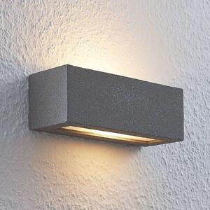 Lindby Nellie applique LED, cemento, larga 21,8 cm