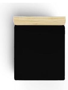 Lenzuolo nero in cotone elasticizzato 160x200 cm - Mijolnir