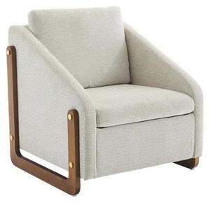 Sedia da salotto, design minimalista, comfort ergonomico, beige