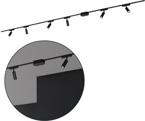 Sistema di binari Briloner Luxtrail, set completo, 6x spot LED, nero