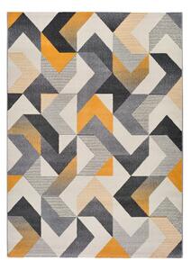 Tappeto arancione e grigio , 140 x 200 cm Gladys Abstract - Universal