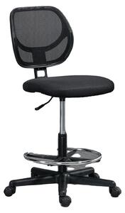 Sedia da disegno, tessuto a rete, regolabile in altezza, 59 (L) x 61 (P) x 93-113 (A) cm, portata 120 kg