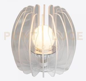 Lampada piccola iride in cristallo acrilico 1 luce attacco e14 tras