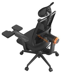 Sedia da ufficio ergonomica, imbottitura in schiuma ad alta densità, regolabile in altezza, inclinazione da 96° a 136°, braccioli regolabili in 4 direzioni, adatta per persone di statura compresa tra 135 cm e 160 cm