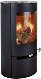 Stufa Aduro 9.1 in acciaio nero 6 kW