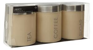Barattoli da caffè/tè in metallo in set di 3 pezzi - Premier Housewares