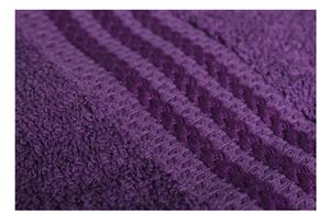 Set di 4 asciugamani da bagno in cotone viola, 70 x 140 cm - Foutastic