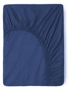 Lenzuolo elastico in cotone blu scuro, 140 x 200 cm - Good Morning
