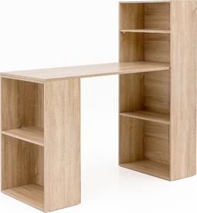 Scrivania WL5.693 con ripiano 120 x 120 x 53 cm Legno di Sonoma
