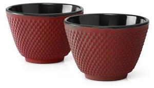 Set di 2 tazze da tè in ghisa rossa, ⌀ 7,8 cm Xilin - Bredemeijer