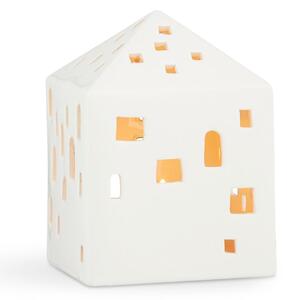 Portacandele in ceramica per tea light Urbania Lighthouse Town House - Kähler Design