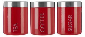 Barattoli da caffè in metallo in set da 3 - Premier Housewares