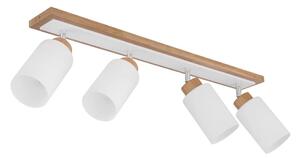 Globo 15977-4 - Plafoniera con 4 faretti ROWENA 4xE27/60W/230V beige/bianco