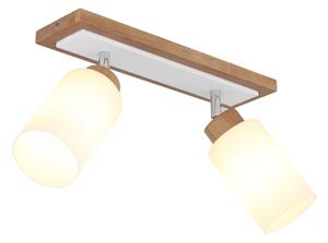 Globo 15977-2 - Faretto ROWENA 2xE27/60W/230V beige/bianco