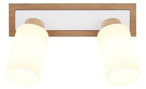 Globo 15977-2 - Faretto ROWENA 2xE27/60W/230V beige/bianco