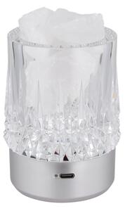 Globo 21044S - Lampada da tavolo LED dimmerabile a sfioramento LIZZY LED/1W/5V 3000K 1200 mAh argento