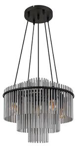 Globo 15698H1 - Lampadario a cavo GORLEY 5xE27/60W/230V nero