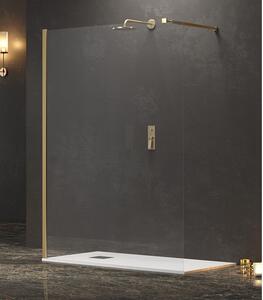 Walkin doccia 100 cm con profilo finitura oro lucido KW-100G - KAMALU