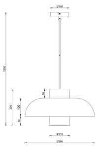 Globo 15755S - Lampada a sospensione su cavo LOWE 1xE27/60W/230V nero