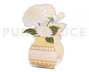 Mini profumatore dalia in cristallo acrilico decorato celeste fragr