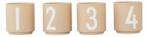 Candelieri in porcellana in set da 4 pezzi Mini - Design Letters