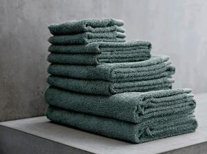 Asciugamano in spugna di cotone verde Leaf, 100 x 50 cm Comfort Organic - Södahl