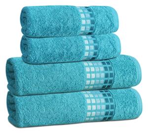 Asciugamano in cotone blu 50x100 cm Darwin - My House