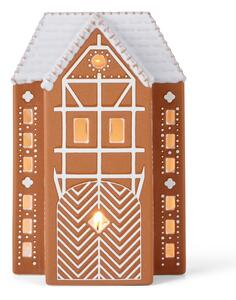Portacandele in gres per candele da tè Gingerbread Lighthouse - Kähler Design