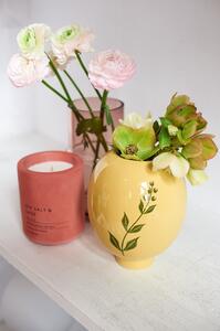 Vaso in gres giallo-verde Rose - Bloomingville