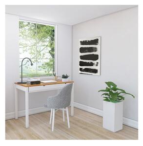 Tavolo da lavoro in pino bianco e marrone, lunghezza 120 cm Gava - Støraa