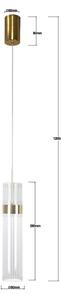 Lampadario LED a cavo AMBIENTE LED/6W/230V 3000/4000/6000K dorato