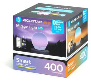 Aigostar - Lampada da tavolo dimmerabile LED RGBW, 5,5W/5V, Wi-Fi