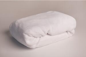 Foglio di microflanella elasticizzato bianco 180x200 cm - Jerry Fabrics
